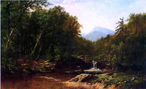  Alfred Thompson Bricher Fisherman by a Mountain Stream - Art Print