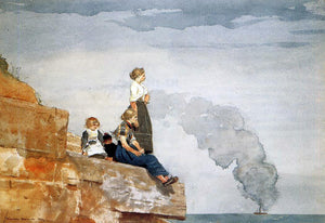  Winslow Homer Fisherman's Family (also known as The Lookout) - Art Print