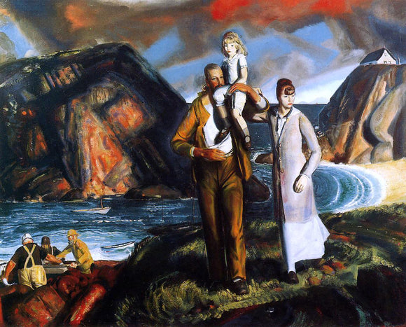  George Wesley Bellows Fisherman's Family - Art Print