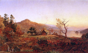  Jasper Francis Cropsey Fisherman's Hut, Greenwood Lake - Art Print