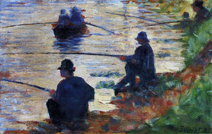  Georges Seurat Fishermen - Art Print