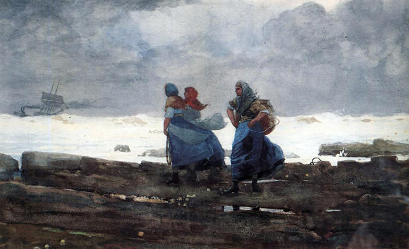  Winslow Homer Fisherwives - Art Print