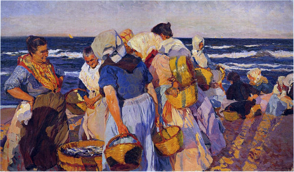  Joaquin Sorolla Y Bastida Fisherwomen - Art Print