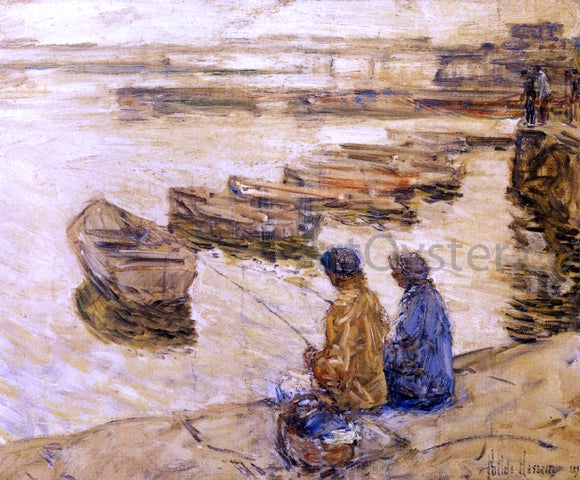  Frederick Childe Hassam Fishing - Art Print