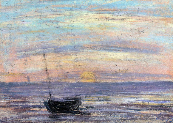  Eugene-Louis Boudin Fishing Boat - Art Print