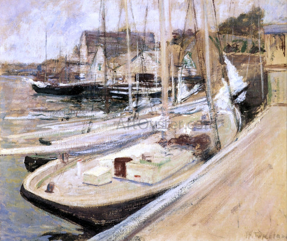  John Twachtman A Fishing Boat at Gloucester - Art Print