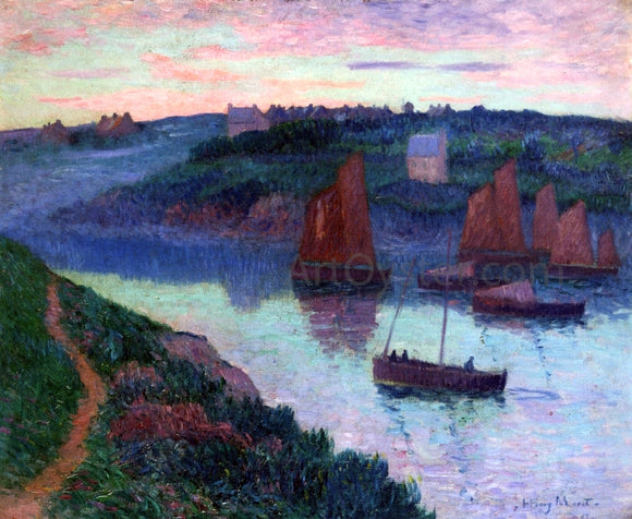  Henri Moret Fishing Boats in Brittany - Art Print