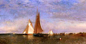  Francis A Silva Fishing Boats on Jamaica Bay - Art Print