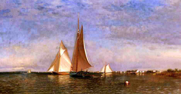  Francis A Silva Fishing Boats on Jamaica Bay - Art Print