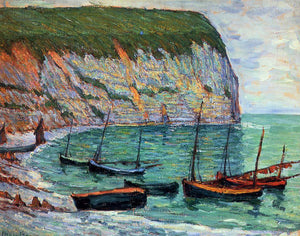  Maxime Maufra Fishing Boats on the Shore - Art Print