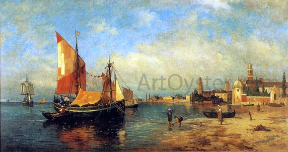  Harry Aiken Chase Fishing Boats, Venice - Art Print