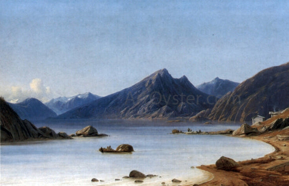  Georg Emil Libert Fishing on a Fjord - Art Print