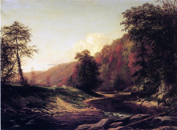  George Hetzel Fishing on the Brandywine near Wilmington - Art Print
