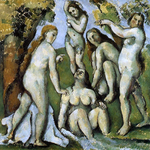  Paul Cezanne Five Bathers - Art Print