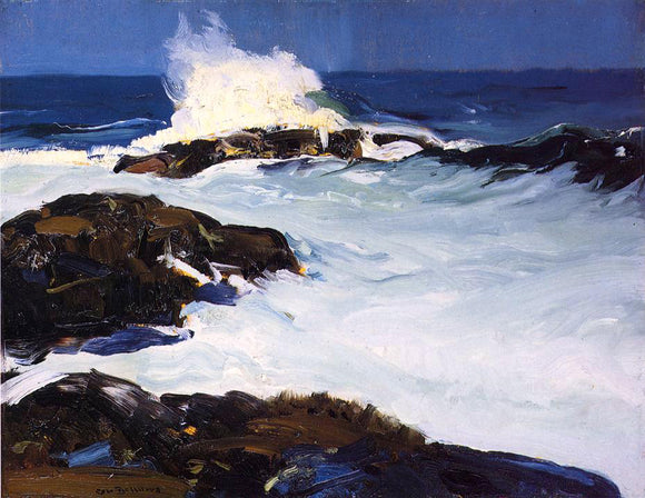  George Wesley Bellows Flaming Breakers - Art Print