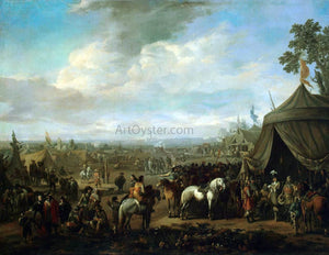  Johannes Lingelbach Flemish Town Sieged by the Spanish Soldiers - Art Print