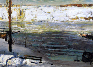  George Wesley Bellows Floating Ice - Art Print