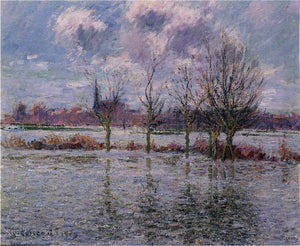  Gustave Loiseau Flood near Nantes - Art Print