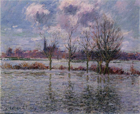  Gustave Loiseau Flood near Nantes - Art Print