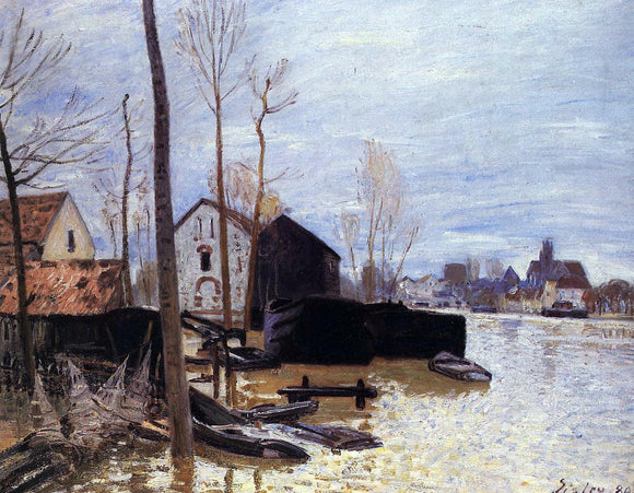  Alfred Sisley Flooding at Moret - Art Print