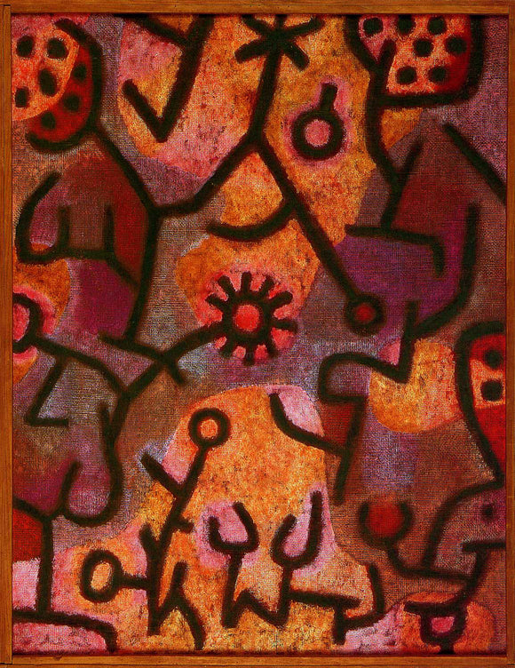  Paul Klee Flora on Rocks Sun - Art Print