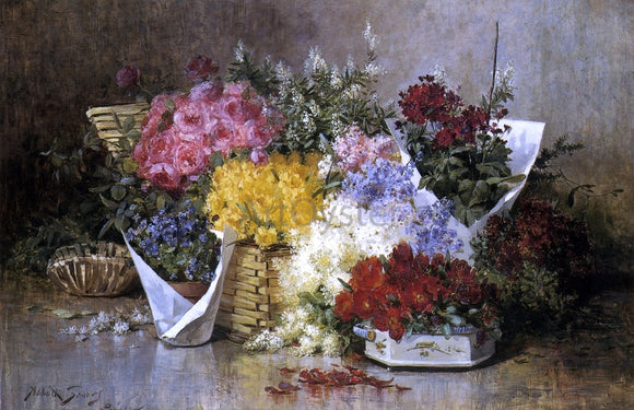  Abbott Fuller Graves Floral Still Life - Art Print