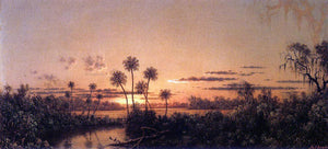  Martin Johnson Heade Florida River Scene: Early Evening, After Sunset - Art Print