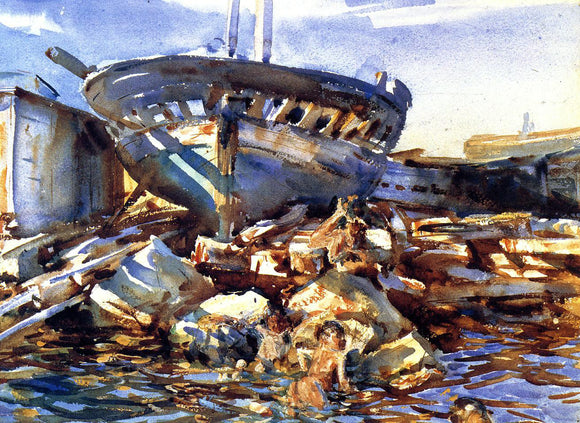  John Singer Sargent Flotsam and Jetsam - Art Print