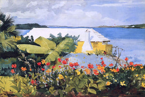  Winslow Homer A Flower Garden and Bungalow, Bermuda - Art Print