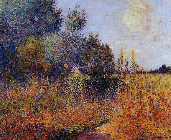  Ferdinand Du Puigaudeau Flower Garden at Kervaudu - Art Print