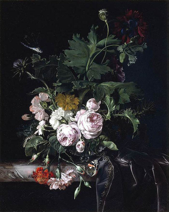  Willem Van Aelst Flower Still-Life - Art Print