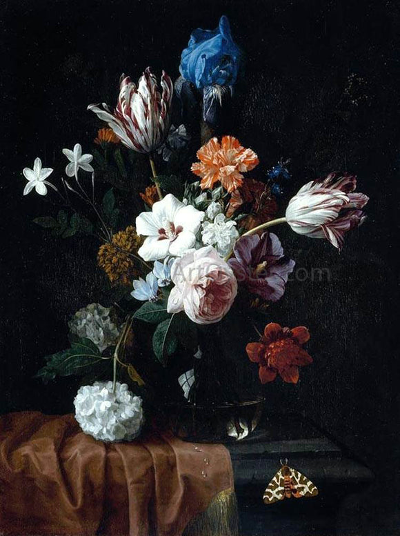  Nicolaes Van Veerendael Flower Still-Life - Art Print