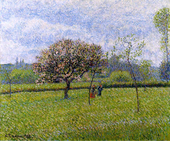  Camille Pissarro Flowering Apple Trees at Eragny - Art Print