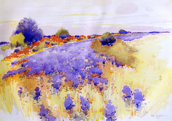  Arthur Wesley Dow Flowering Field - Art Print