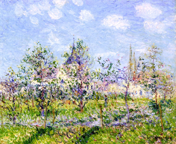  Gustave Loiseau Flowering Orchard, Spring - Art Print