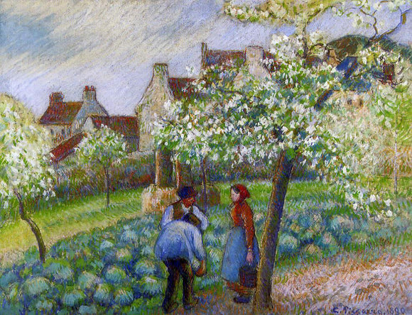  Camille Pissarro Flowering Plum Trees - Art Print