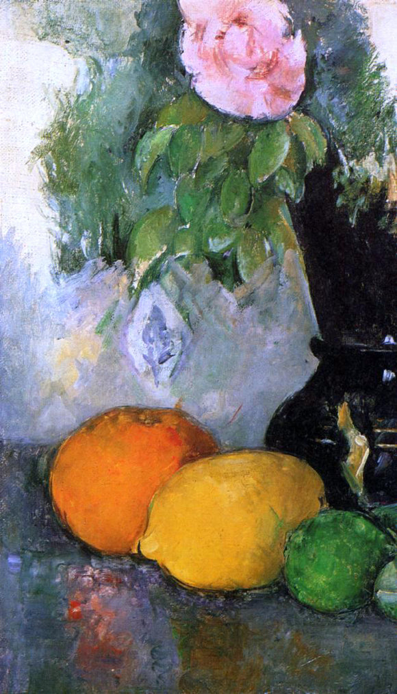  Paul Cezanne Flowers and Fruit - Art Print