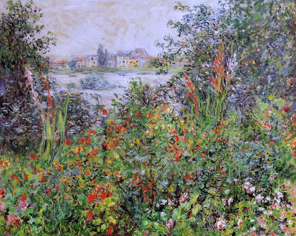  Claude Oscar Monet Flowers at Vetheuil - Art Print