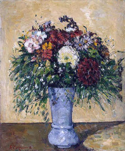  Paul Cezanne Flowers in a Blue Vase - Art Print
