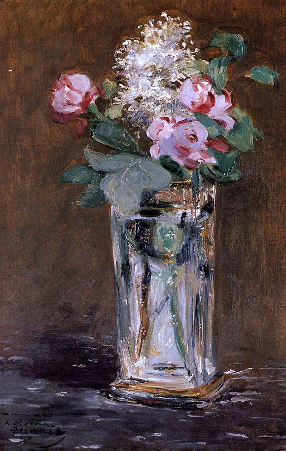  Edouard Manet Flowers in a Crystal Vase - Art Print