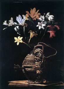  Guido Cagnacci Flowers in a Flask - Art Print