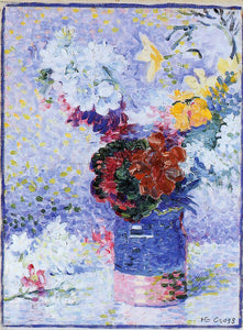  Henri Edmond Cross Flowers in a Glass - Art Print