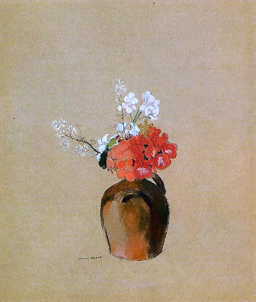  Odilon Redon Flowers in a Pot - Art Print