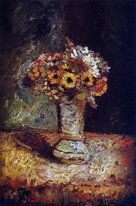  Adolphe-Joseph-Thomas Monticelli Flowers in a Vase - Art Print