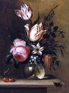  Hans Bollongier Flowers in a Vase - Art Print