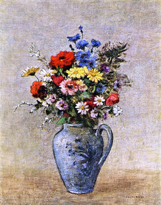  Odilon Redon Flowers in a Vase with one Handle - Art Print