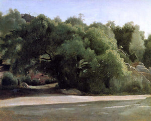  Jean-Baptiste-Camille Corot Fontainebleau - the Chailly Road - Art Print