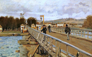  Alfred Sisley Footbridge at Argenteuil - Art Print