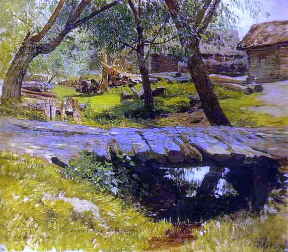  Isaac Ilich Levitan Footbridge, Savvina Sloboda, Study - Art Print