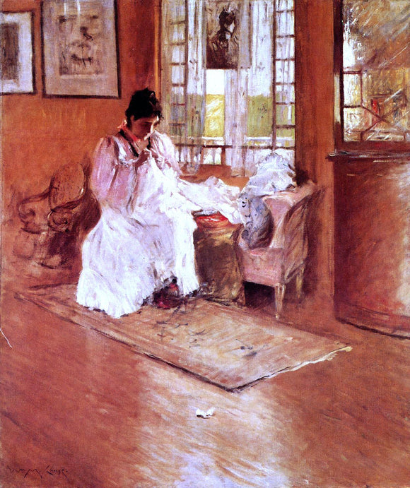  William Merritt Chase For the Little One (also known as Hall at Shinnecock) - Art Print